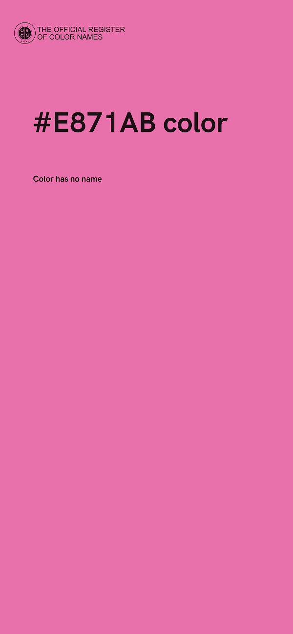 #E871AB color image
