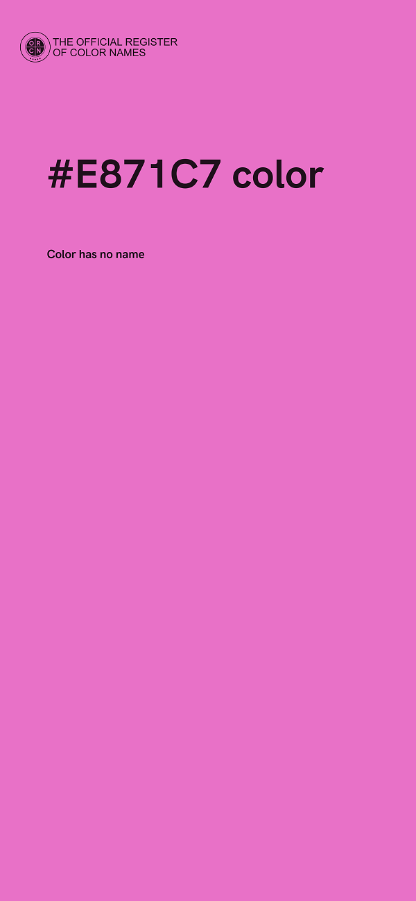 #E871C7 color image