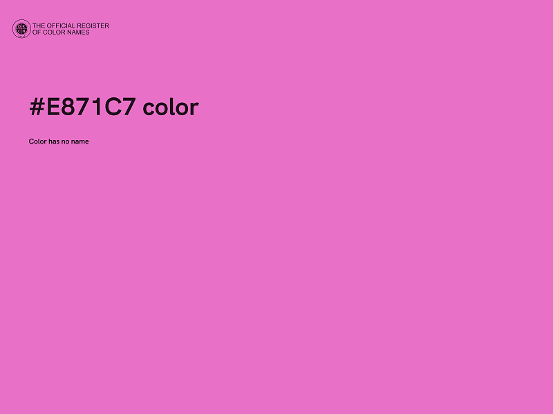 #E871C7 color image