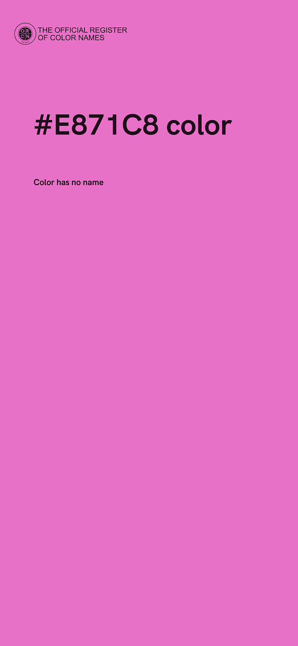 #E871C8 color image