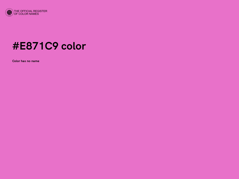 #E871C9 color image