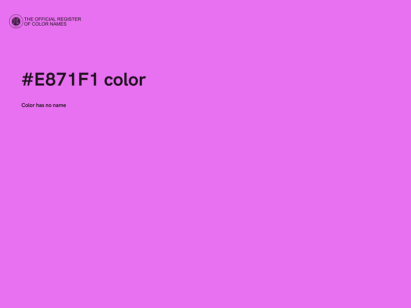 #E871F1 color image