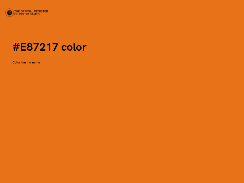 #E87217 color image