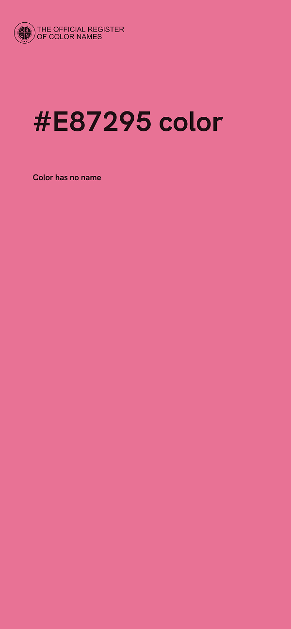 #E87295 color image