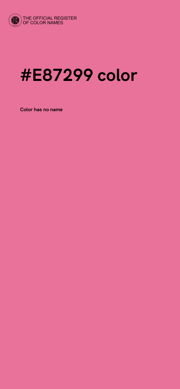 #E87299 color image