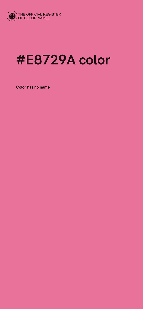 #E8729A color image