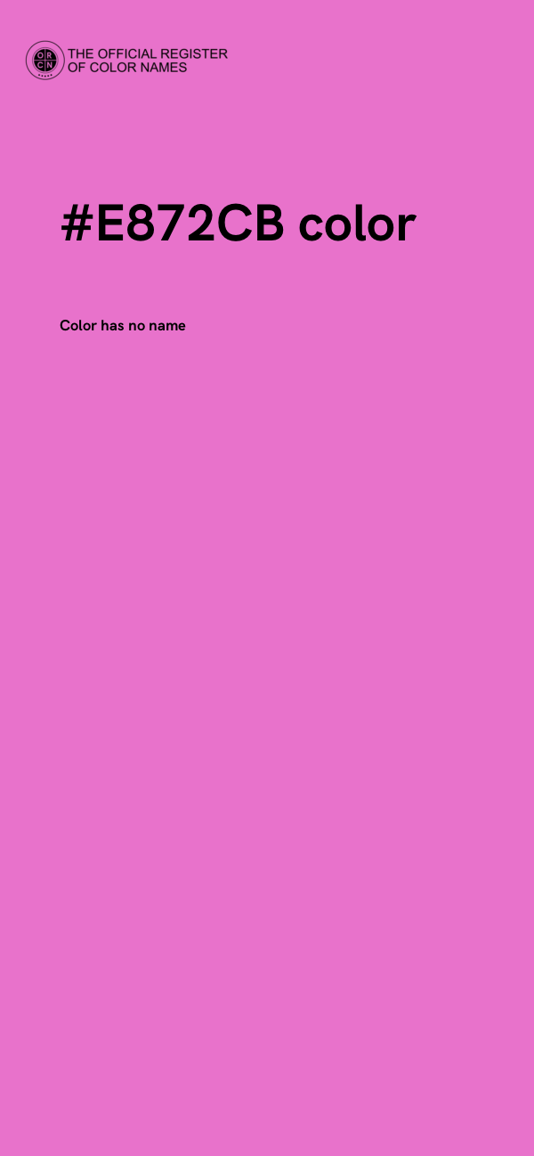 #E872CB color image