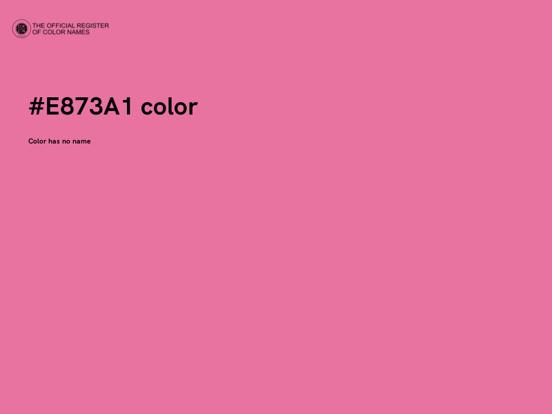 #E873A1 color image