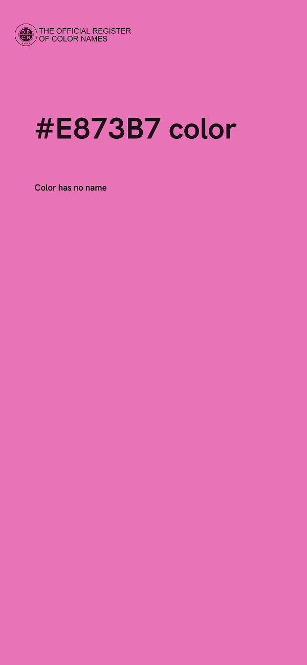 #E873B7 color image