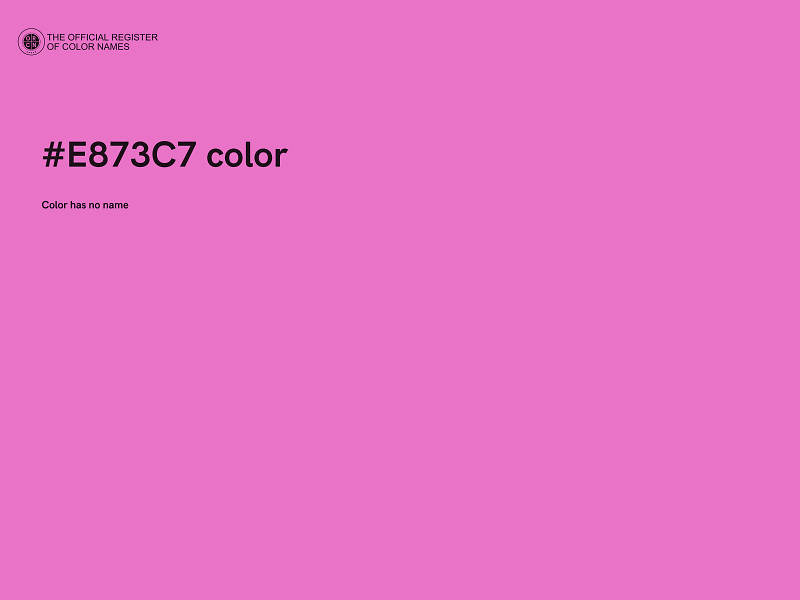 #E873C7 color image