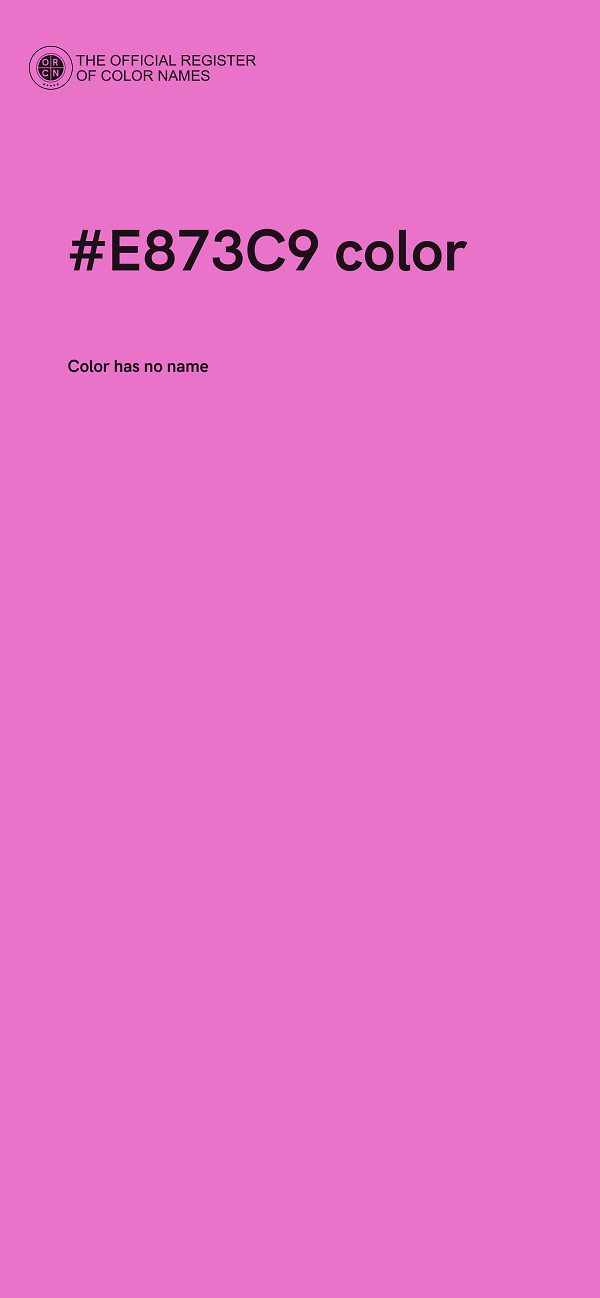 #E873C9 color image
