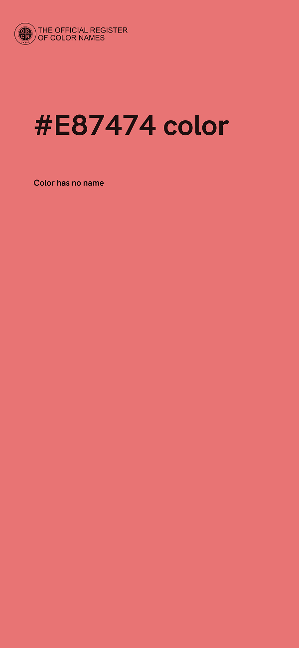 #E87474 color image