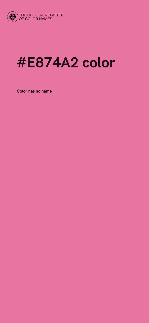 #E874A2 color image