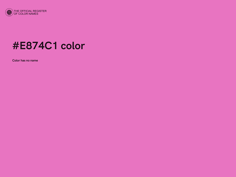 #E874C1 color image