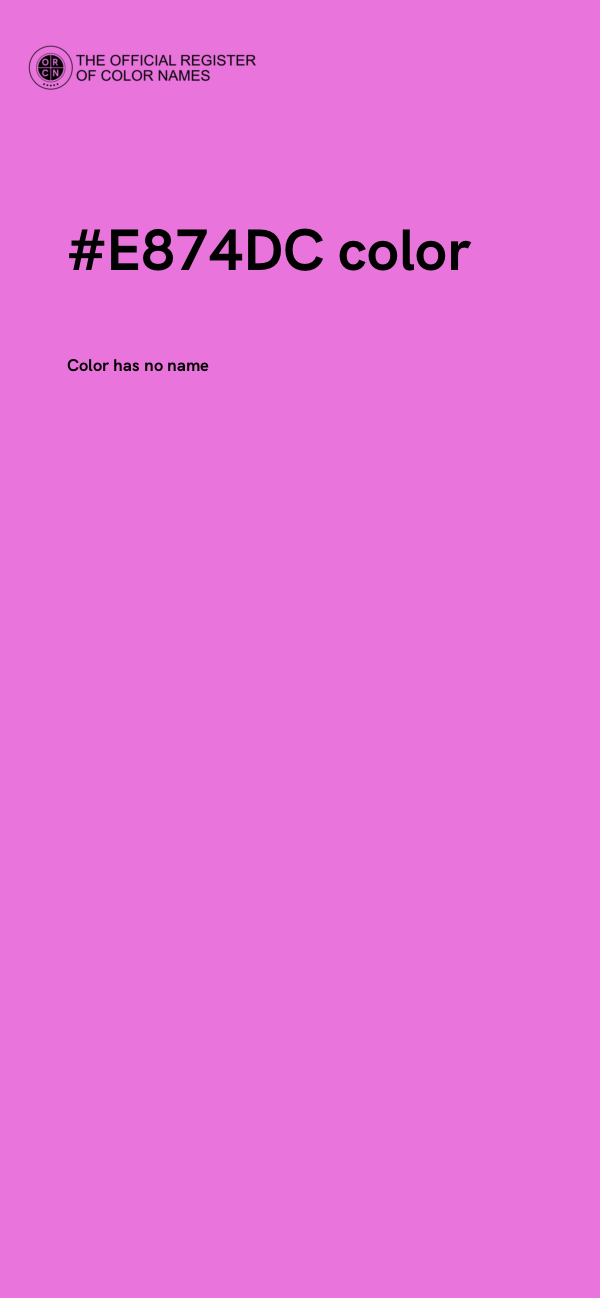 #E874DC color image