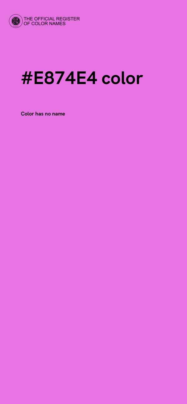 #E874E4 color image