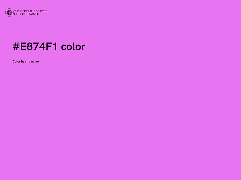 #E874F1 color image