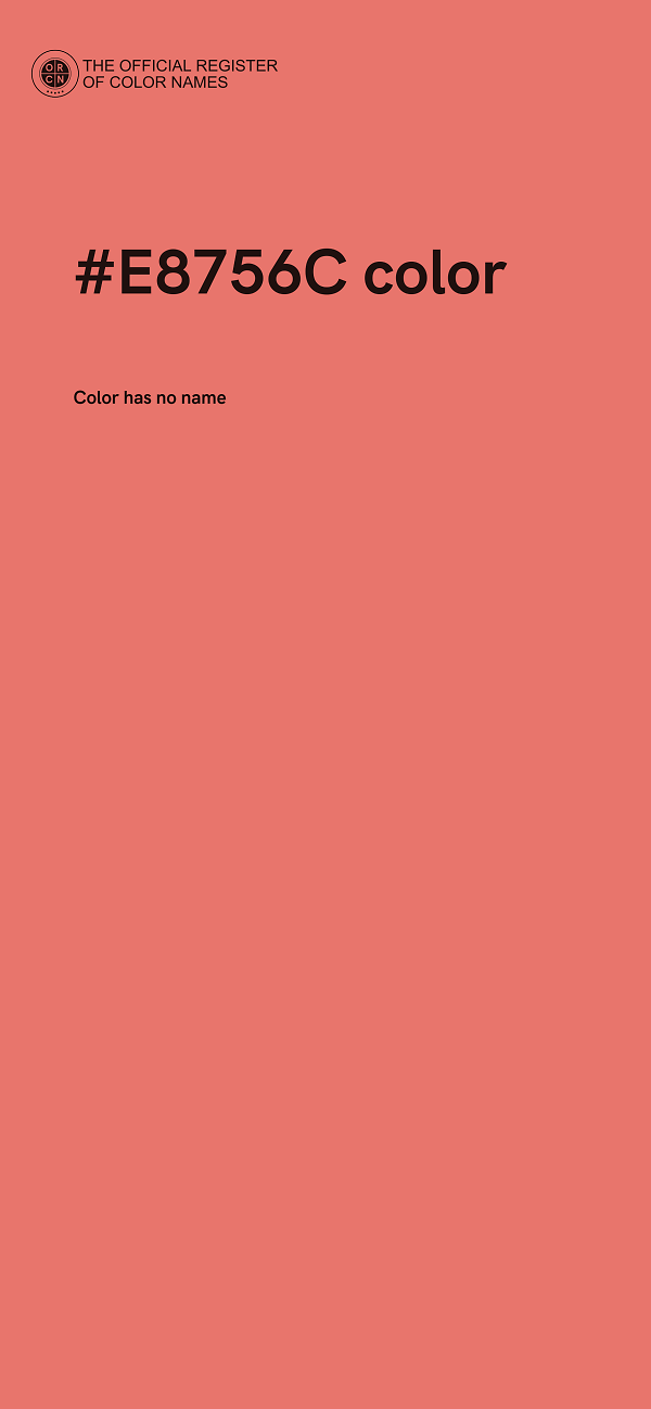 #E8756C color image