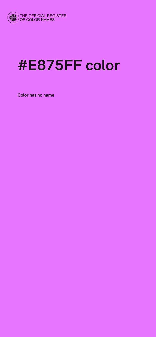 #E875FF color image