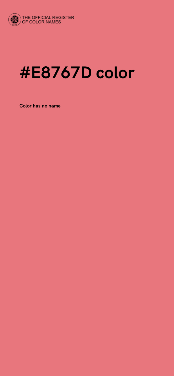 #E8767D color image