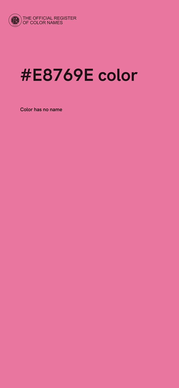 #E8769E color image