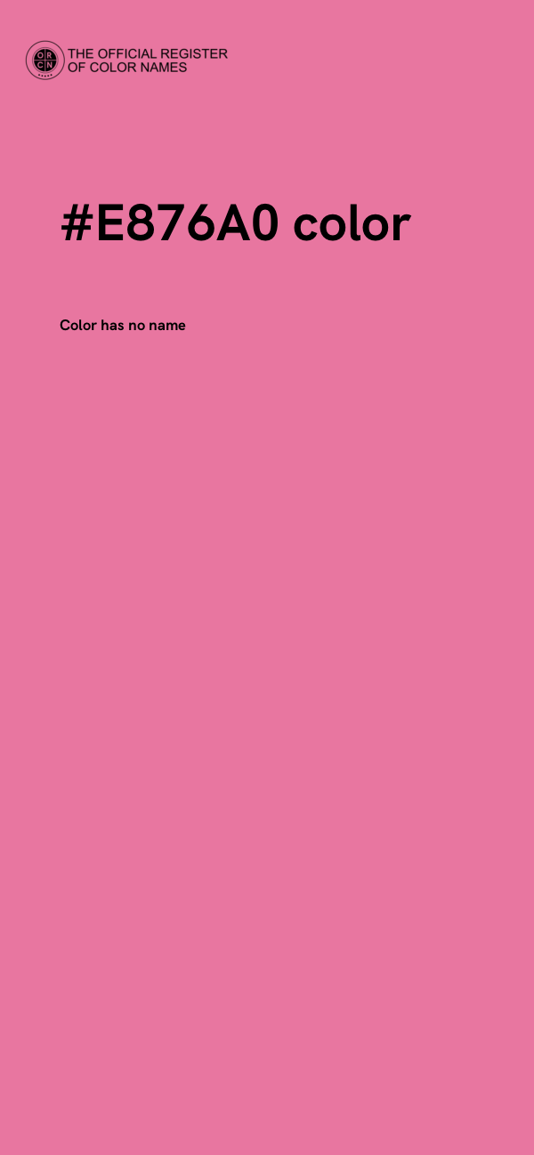 #E876A0 color image