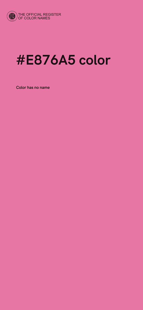 #E876A5 color image