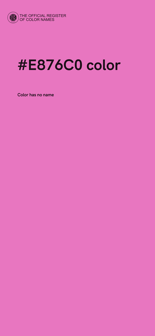 #E876C0 color image