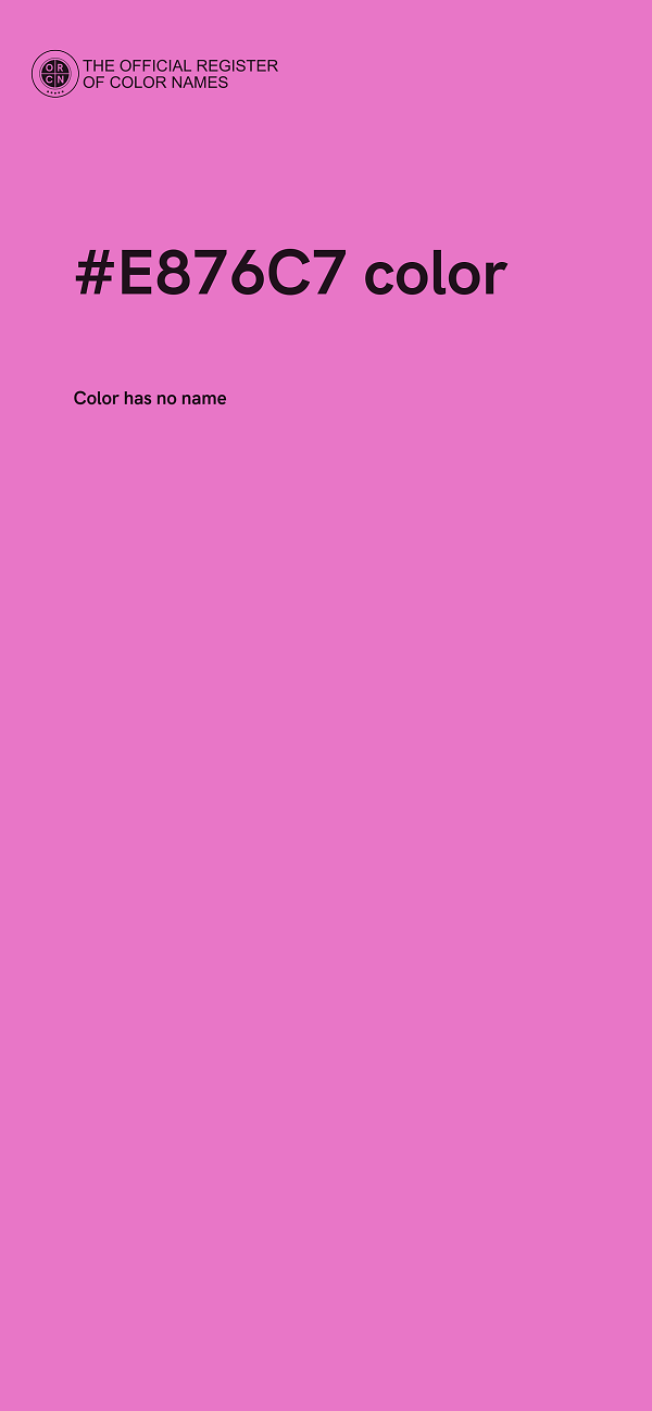 #E876C7 color image