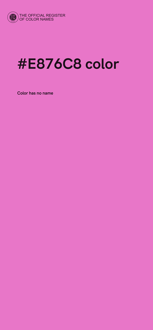 #E876C8 color image