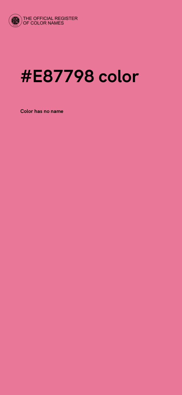 #E87798 color image