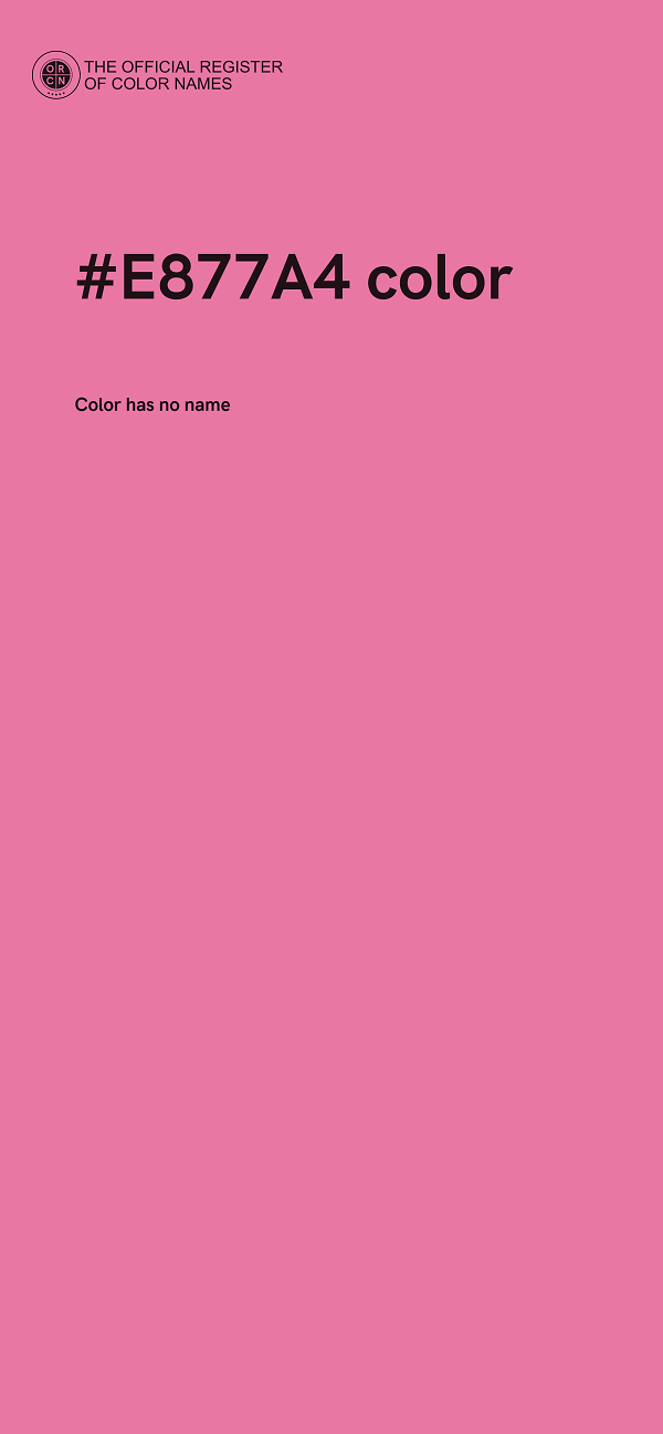 #E877A4 color image