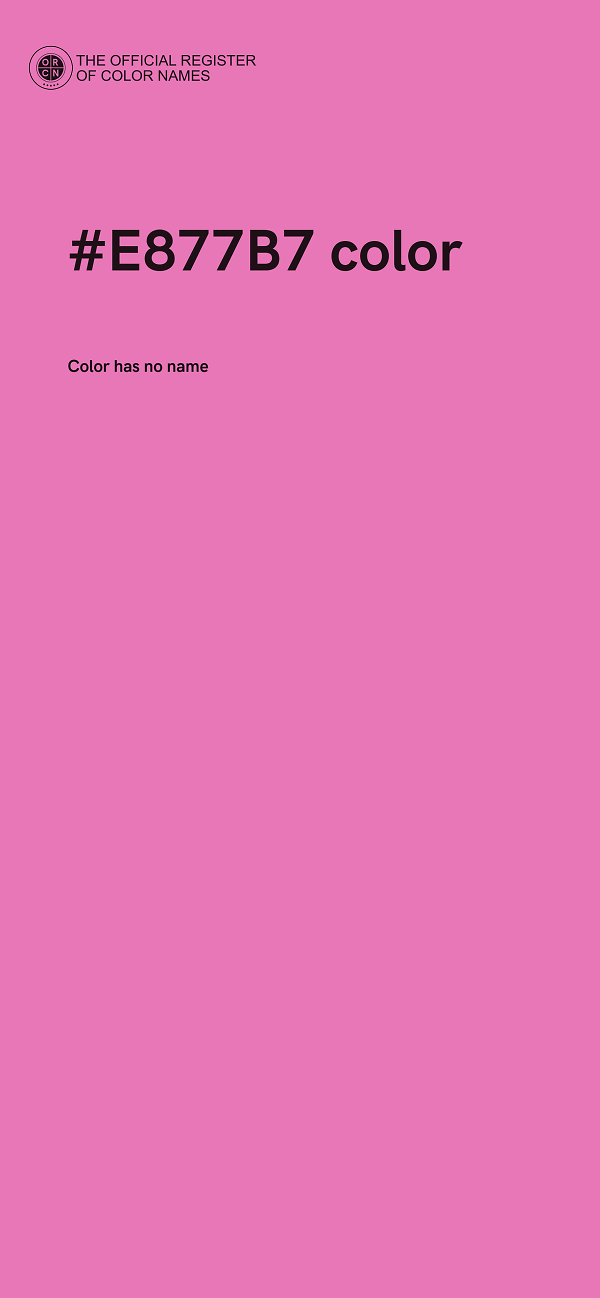 #E877B7 color image