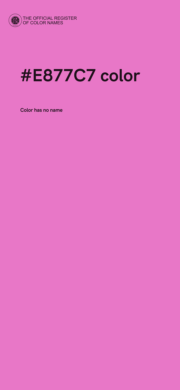 #E877C7 color image