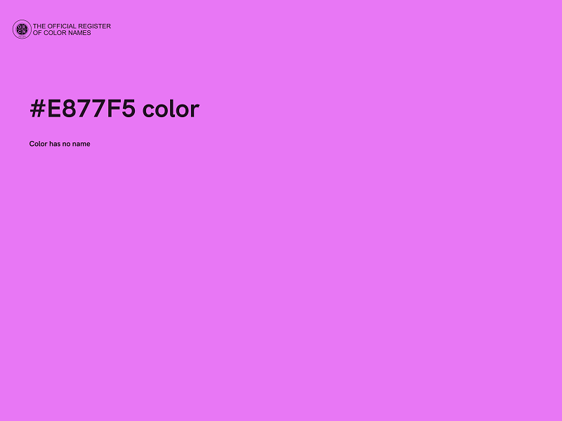 #E877F5 color image