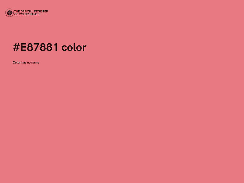 #E87881 color image