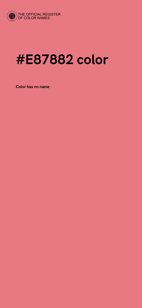 #E87882 color image