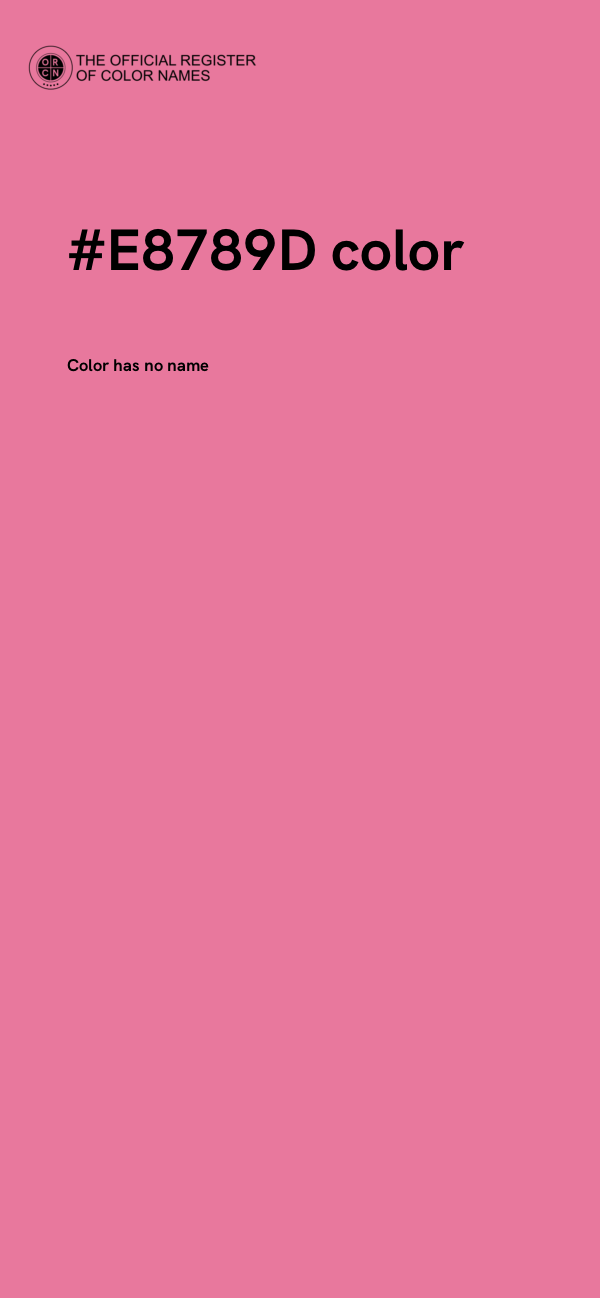 #E8789D color image