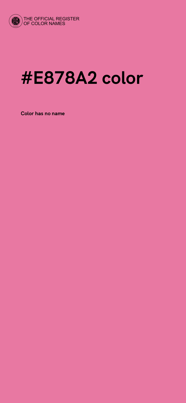 #E878A2 color image