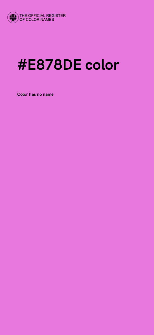 #E878DE color image