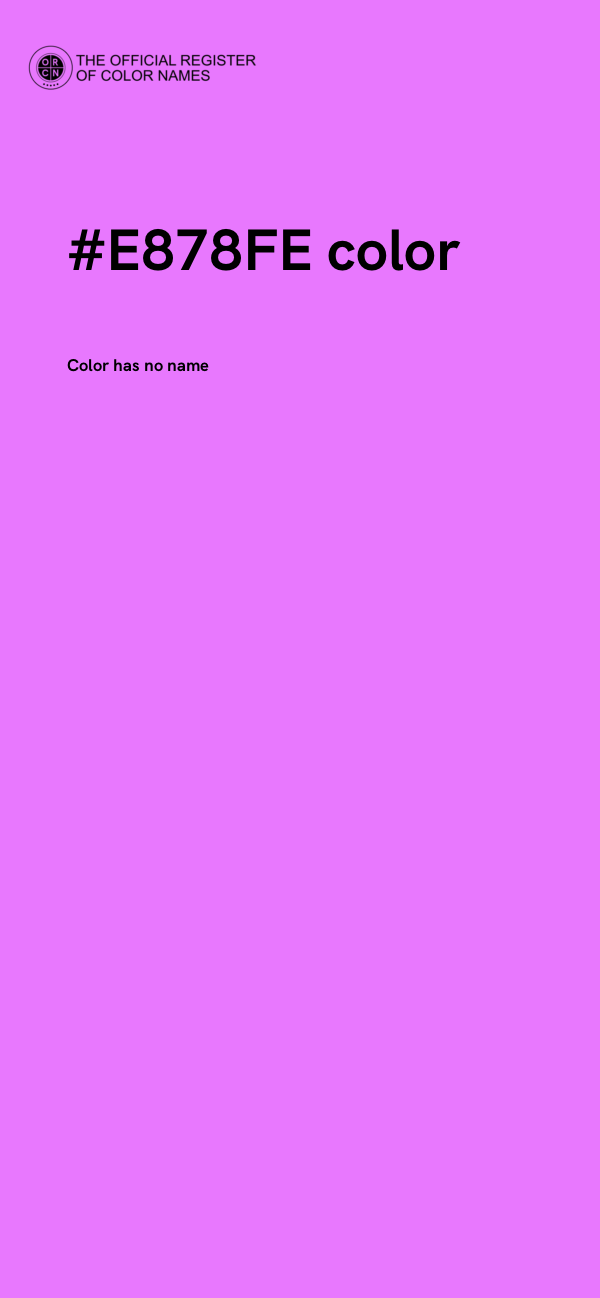 #E878FE color image