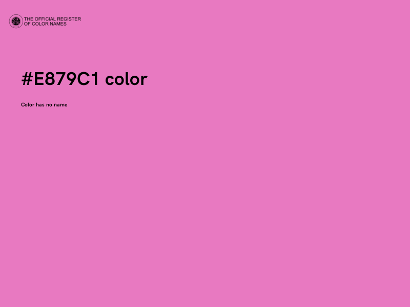 #E879C1 color image