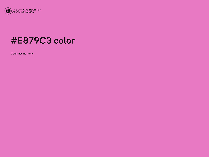 #E879C3 color image