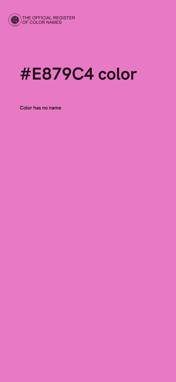 #E879C4 color image