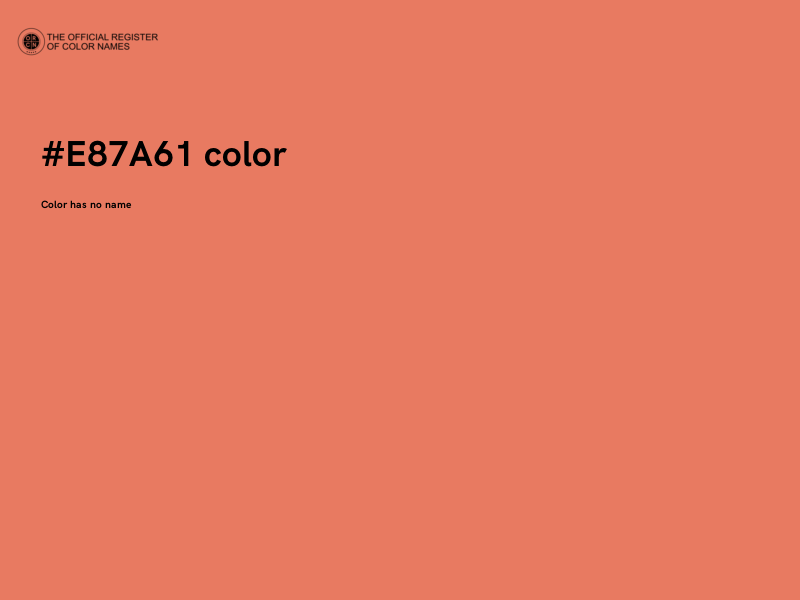 #E87A61 color image