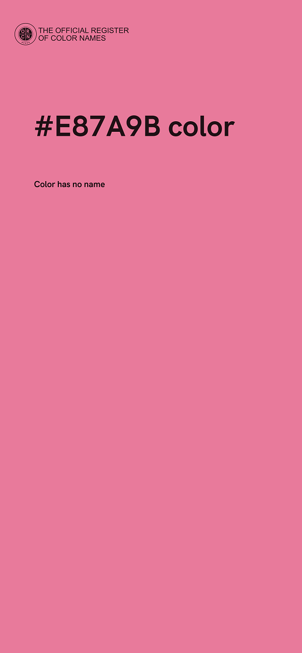 #E87A9B color image