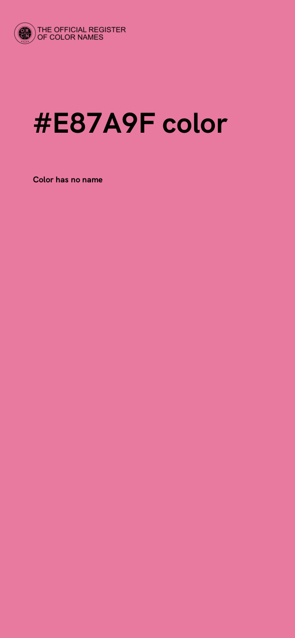 #E87A9F color image