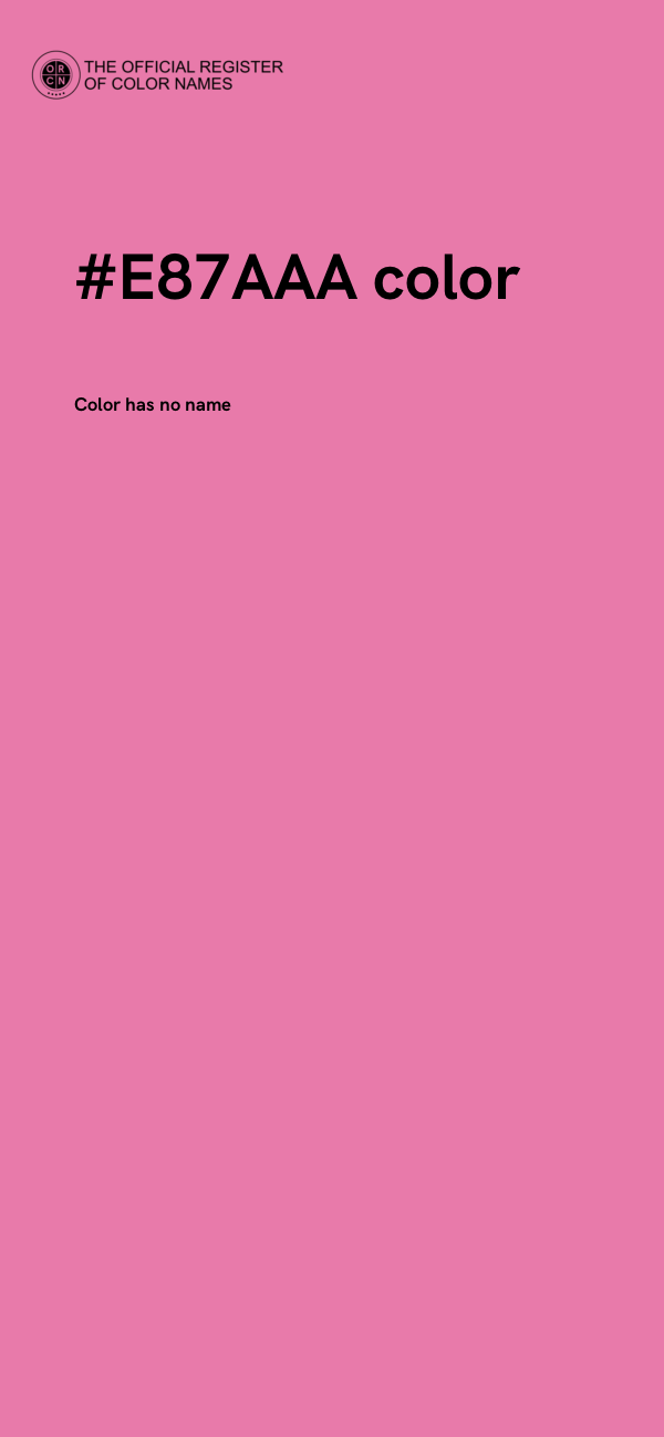 #E87AAA color image