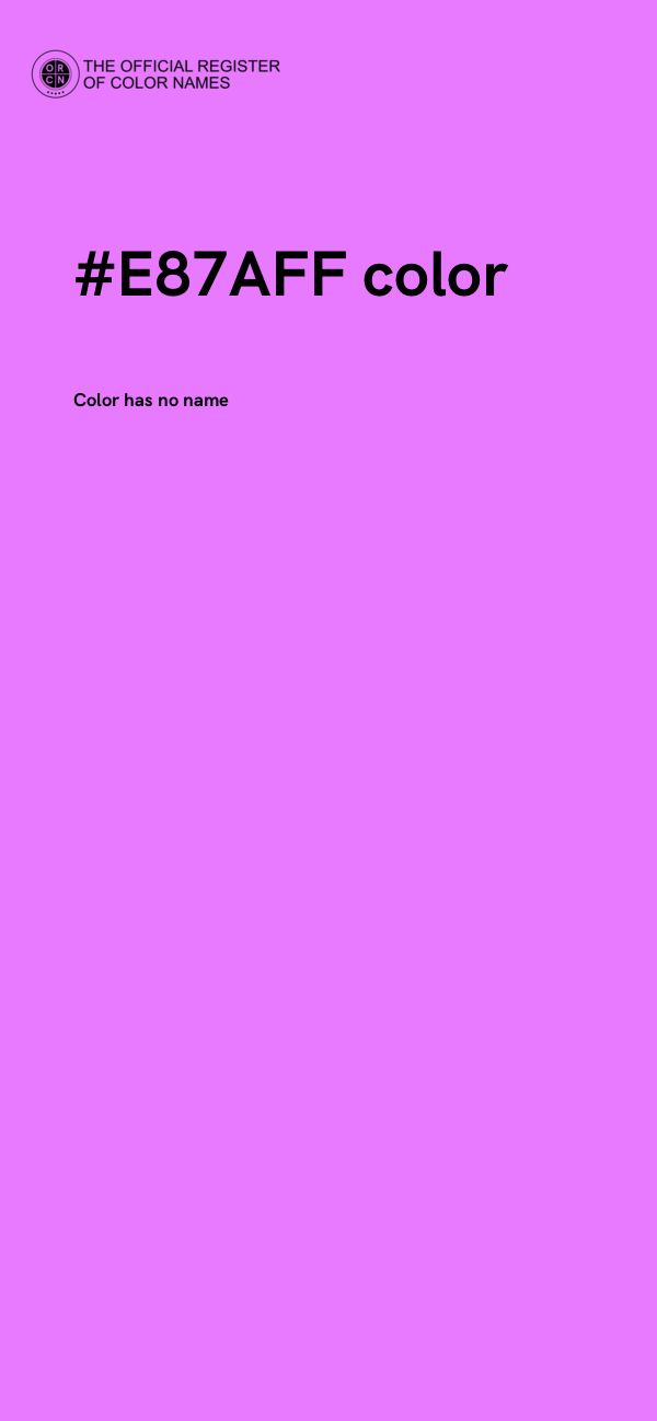 #E87AFF color image