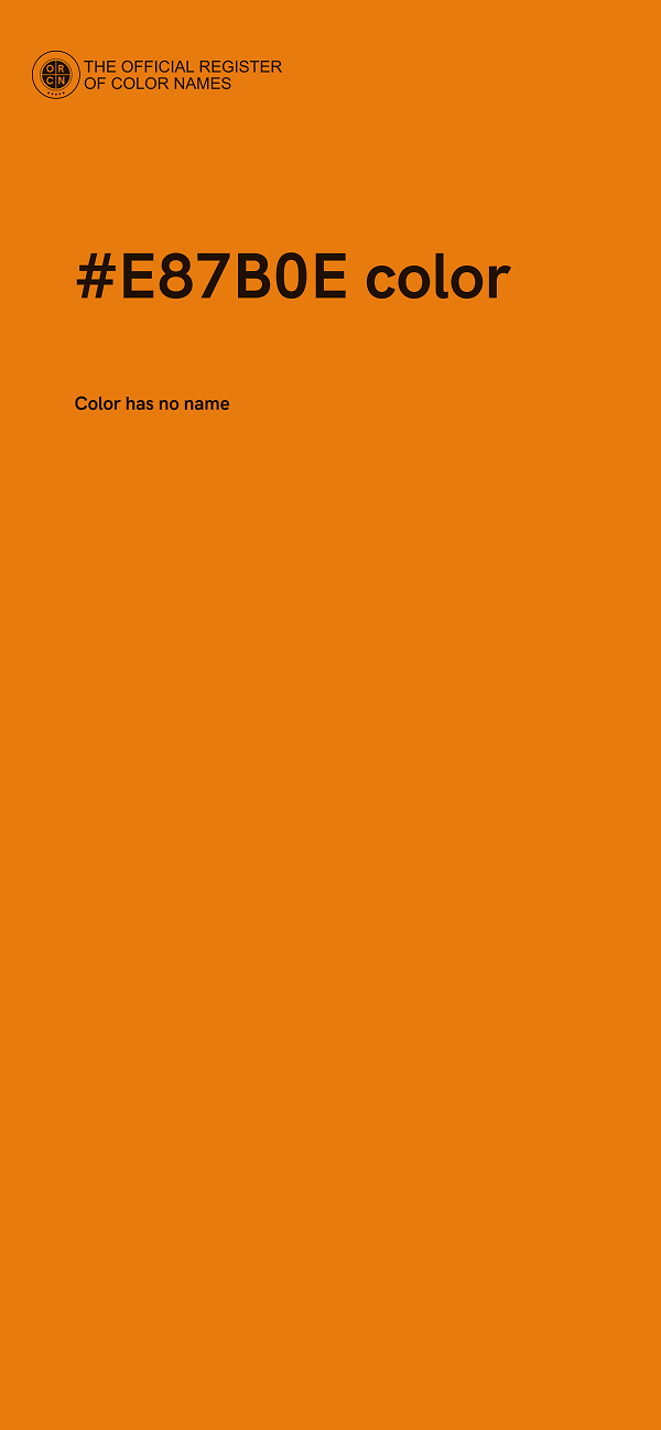 #E87B0E color image